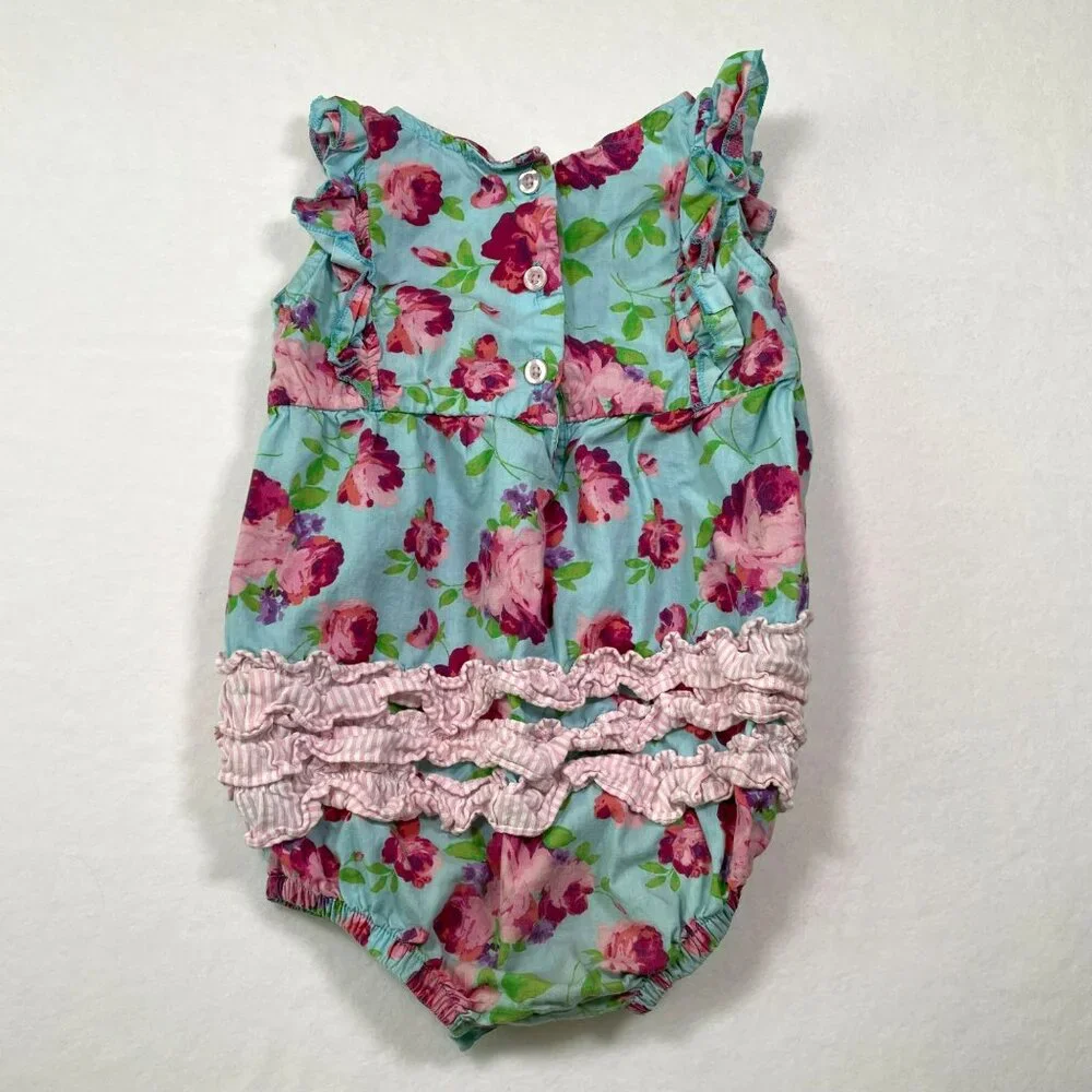 Ruffle Butts Floral Bubble Romper 18-24m One Piece - Picture 3 of 10